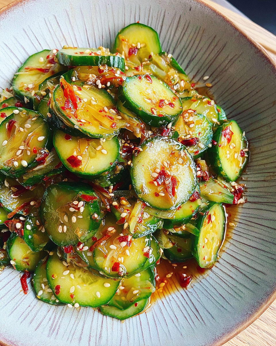 Easy Asian Cucumber Salad – Fresh, Crisp, and Bursting with Flavor