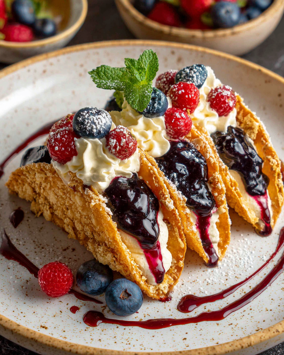 Berrylicious Cheesecake Tacos — Bright Lemon in Every Bite