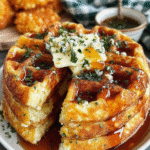 Cheddar Jalapeño Cornbread Waffles recipe