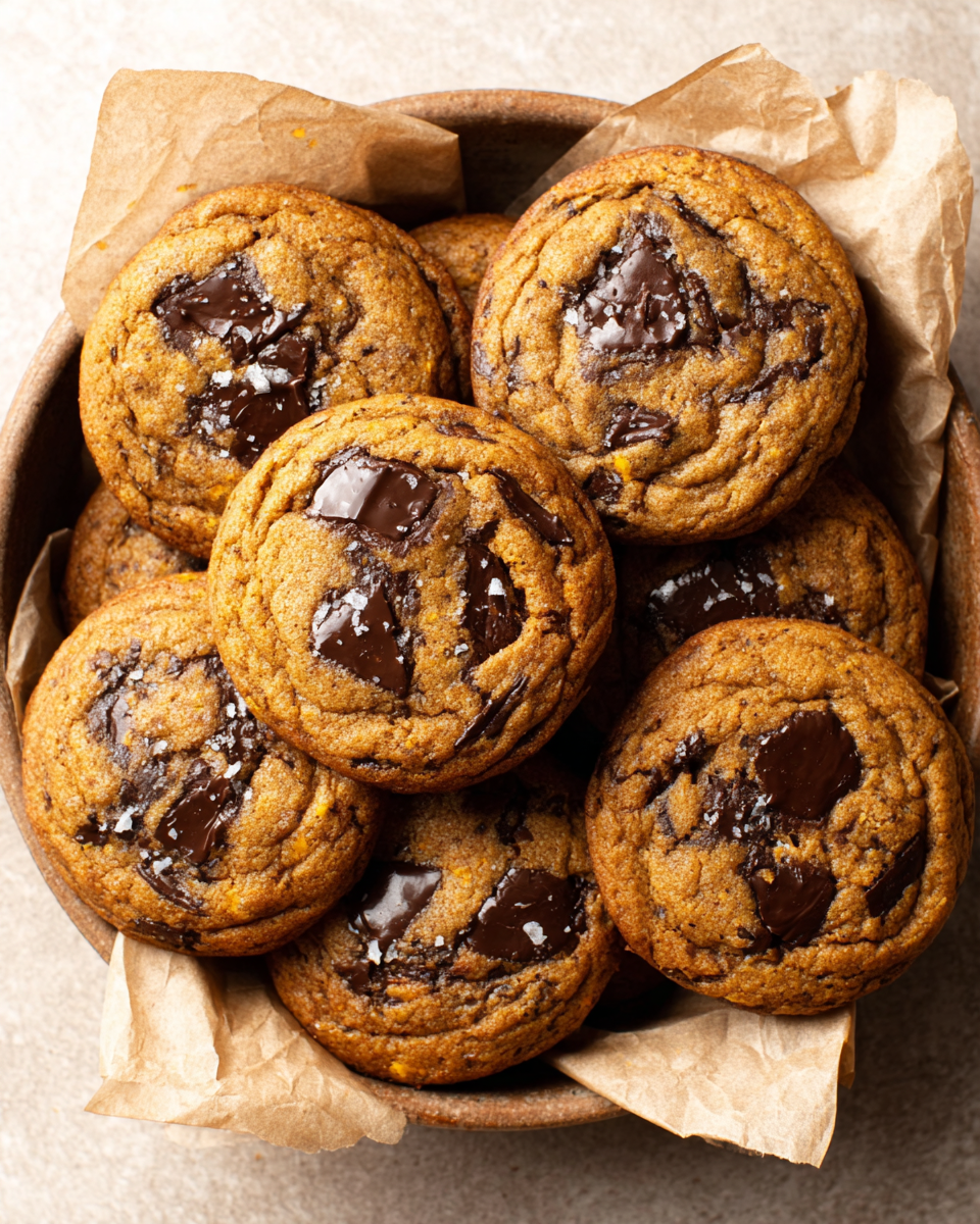Chewy Pumpkin Chocolate Chip Cookies Crispy Recipe