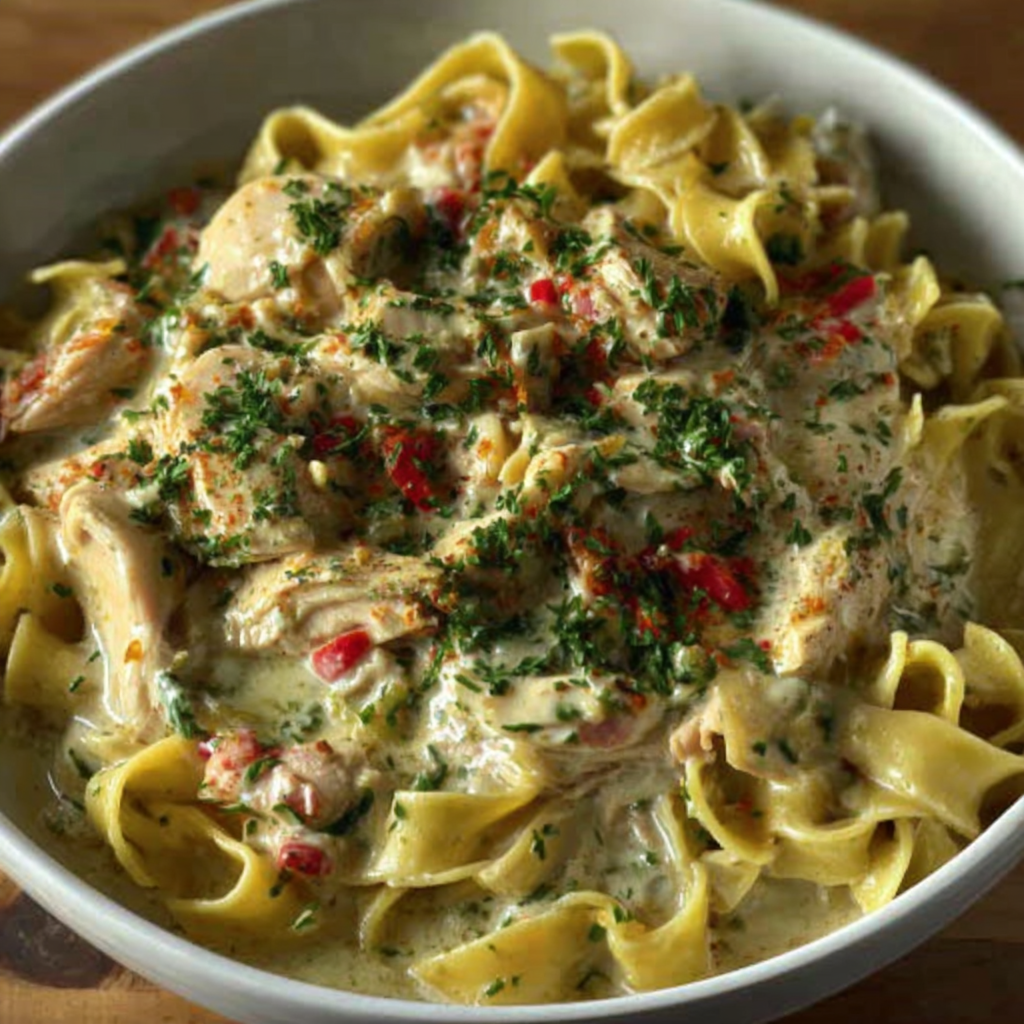 Creamy Chicken and Noodles for a Cozy Dinner