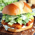 Crispy Chicken Caesar Sandwich recipe