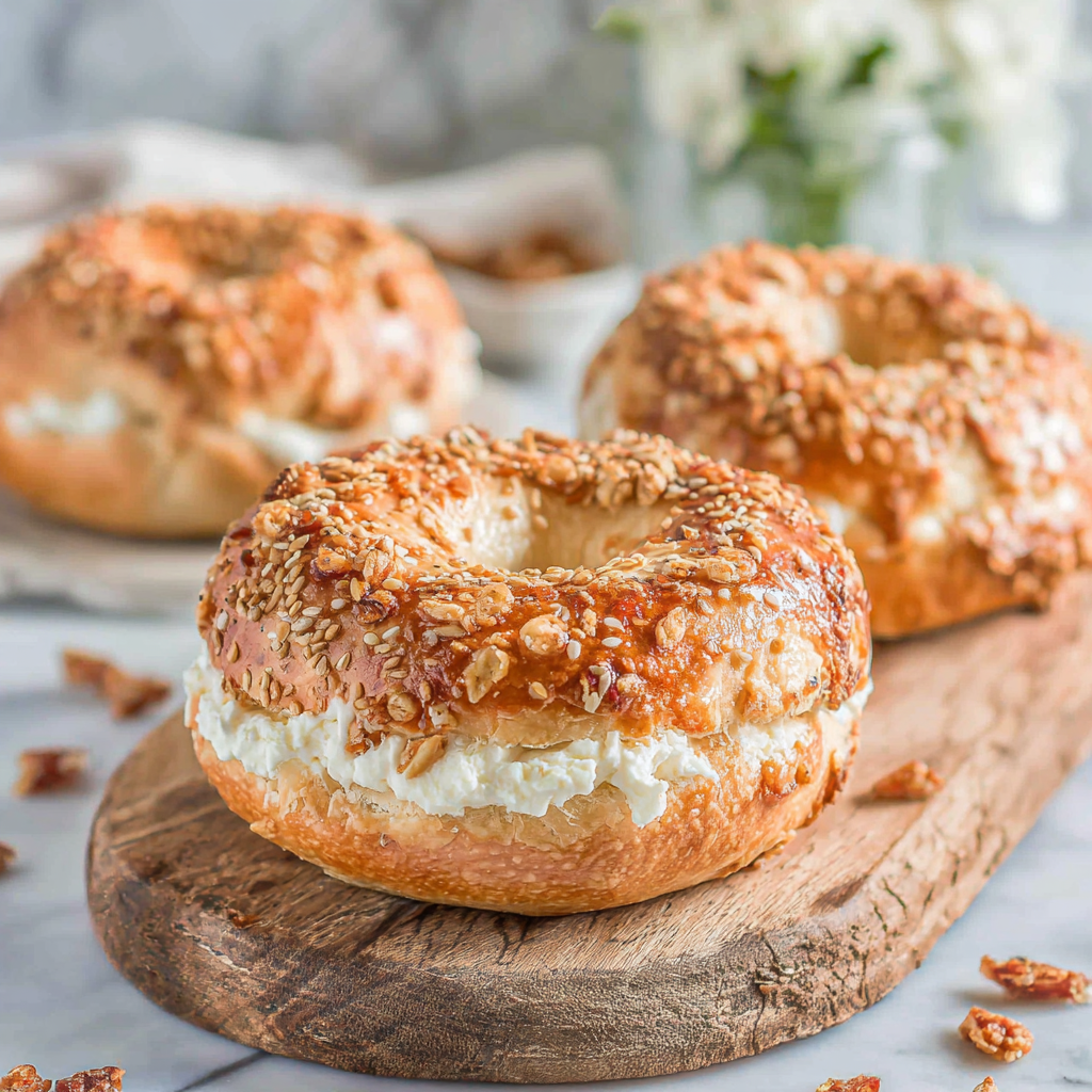 Fluffy Air Fryer Greek Yogurt Bagels Recipe