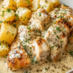 Garlic Parmesan Crockpot Chicken and Potatoes recipe