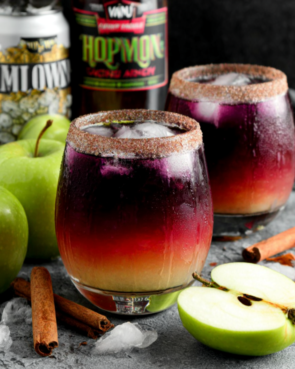 Halloween Drink Poisoned Apple Cider with spicy chile