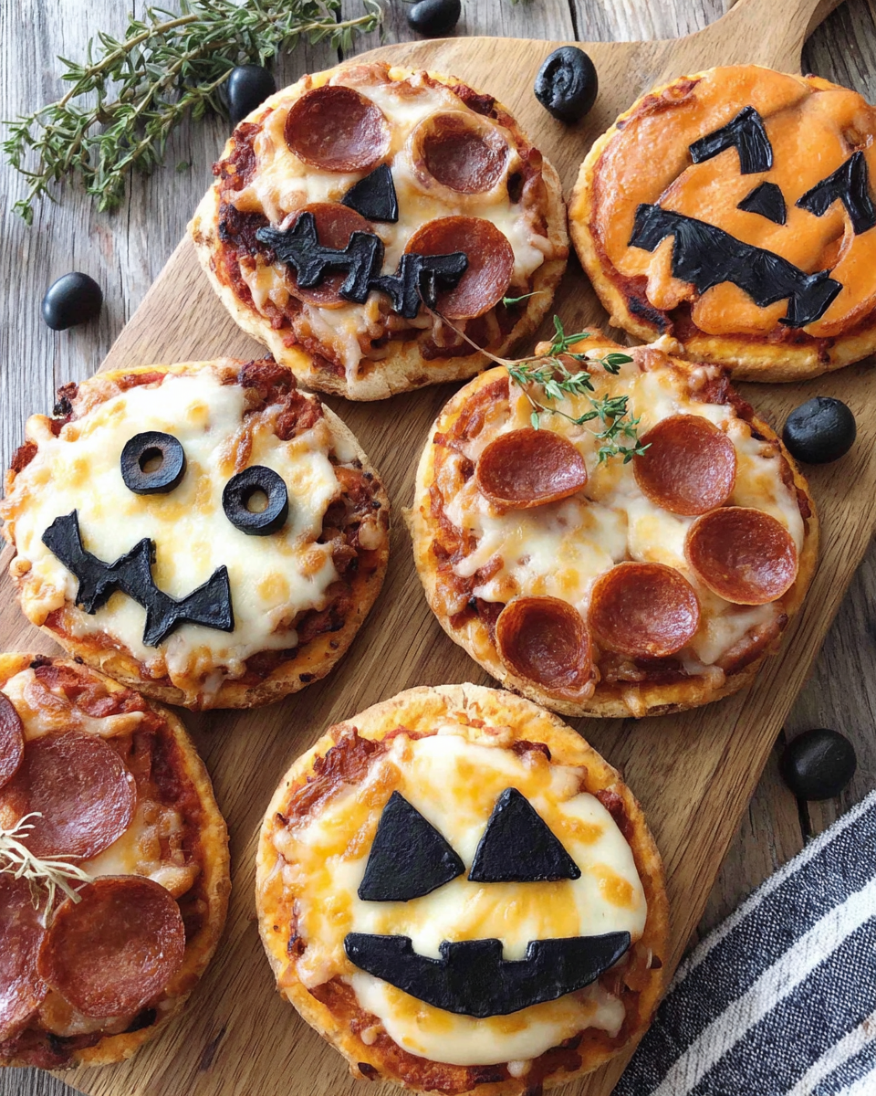 Halloween Mini Pizzas — Comfort in Every Bite