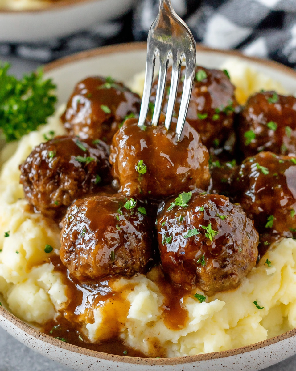 How to Make Slow Cooker Salisbury Steak Meatballs at Home