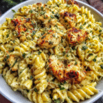Creamy Garlic Parmesan Chicken Pasta recipe