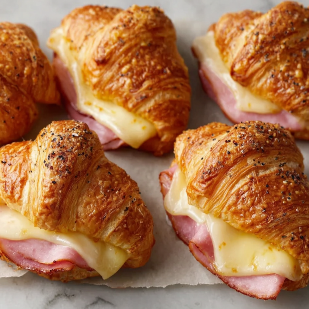 Quick Savory Ham and Cheese Croissants in Minutes