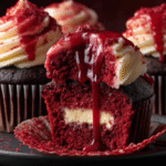 Halloween Vampire Bite Cupcakes recipe