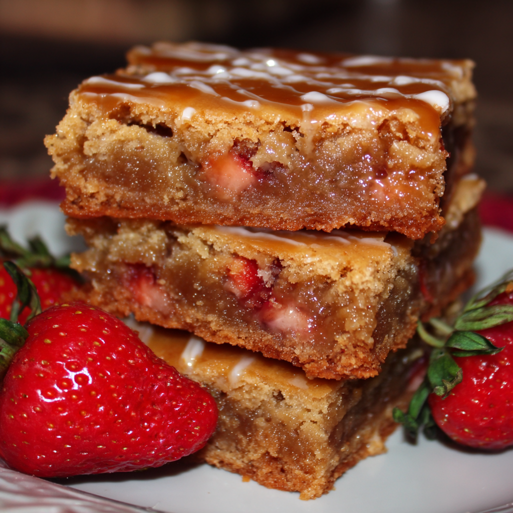 Delicious Strawberry Lemon Blondies to Brighten Your Day
