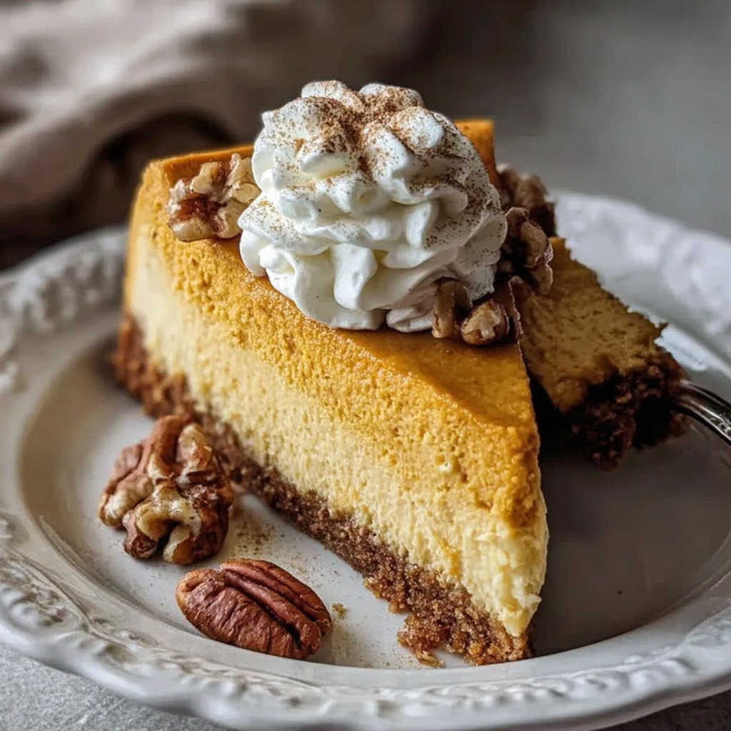 Indulge in Rich and Creamy Spiced Pumpkin Cheesecake