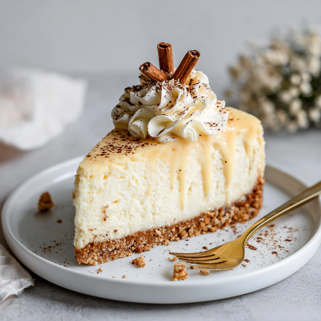 Indulging in Decadence: Eggnog Cheesecake Recipe
