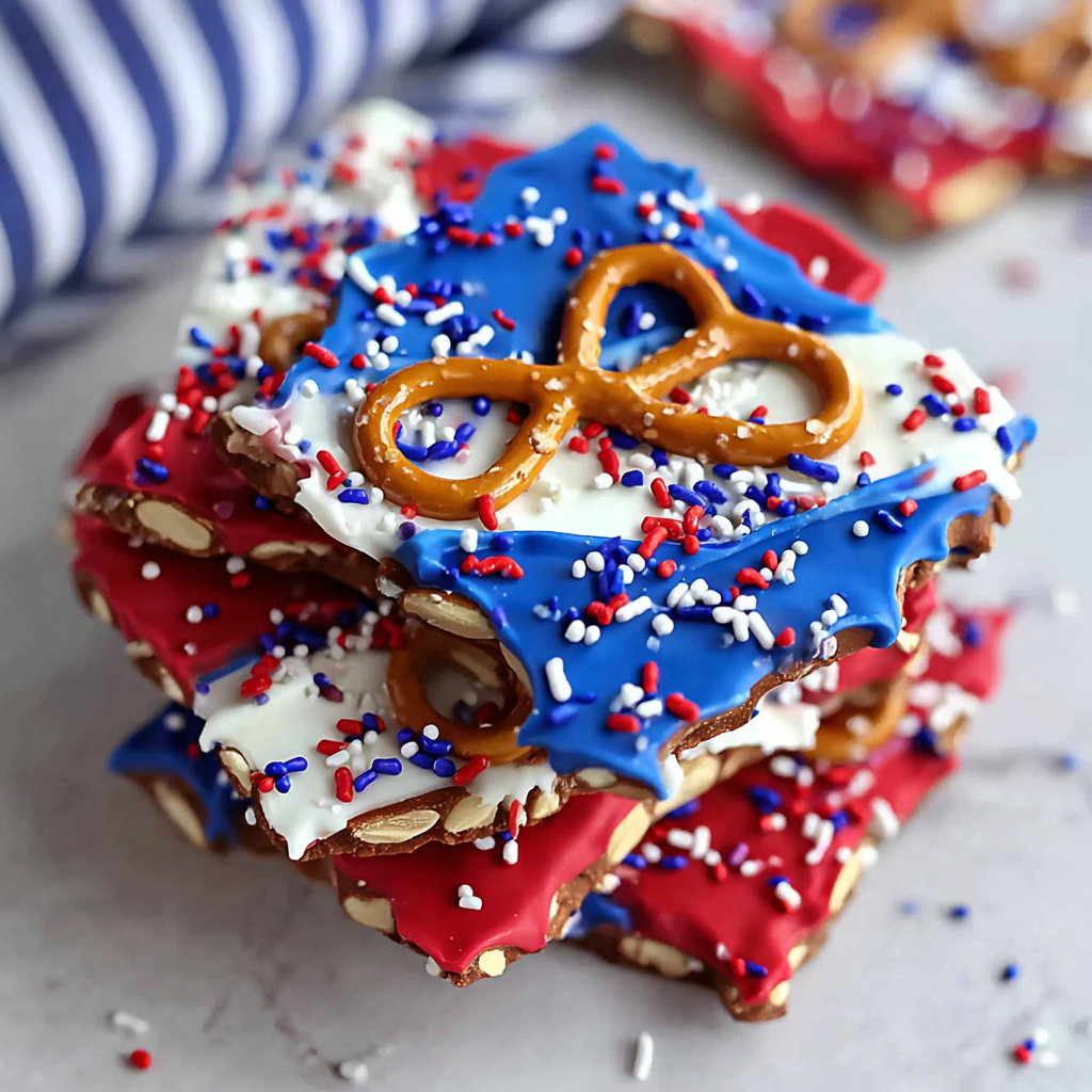 Patriotic Pretzel Bark: A Festive Treat Recipe!
