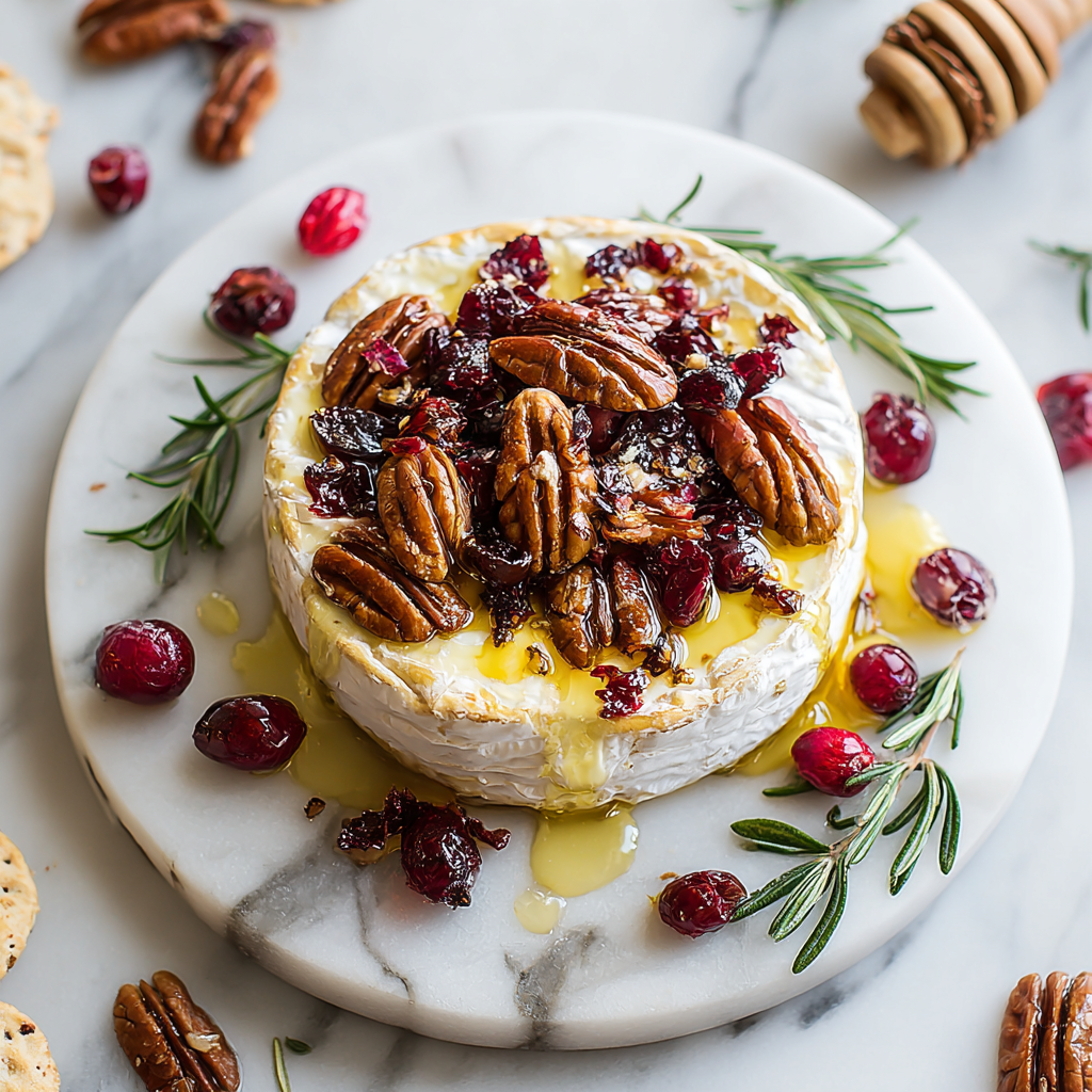 Savoring Baked Brie with Cranberries and Pecans