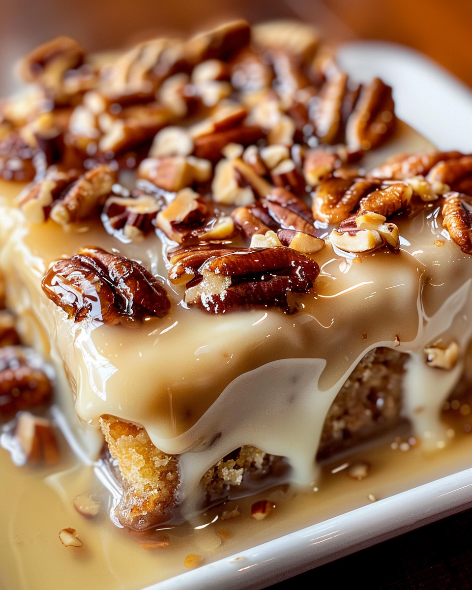Decadent Butter Pecan Cake for Home Baking