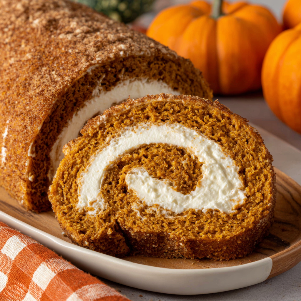 Delicious Pumpkin Roll with Cream Cheese Filling Recipe