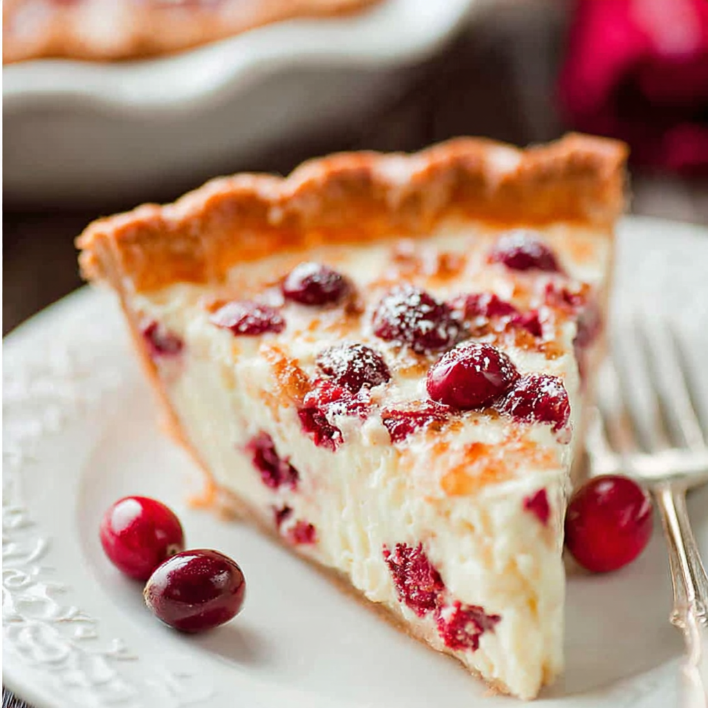 Delightful Cranberry Custard Pie for Every Occasion