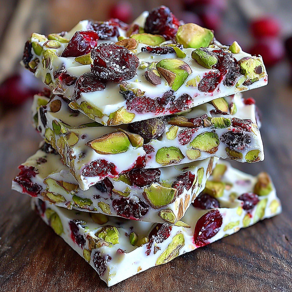 Delightful Pistachio Cranberry Bark Treat Recipe