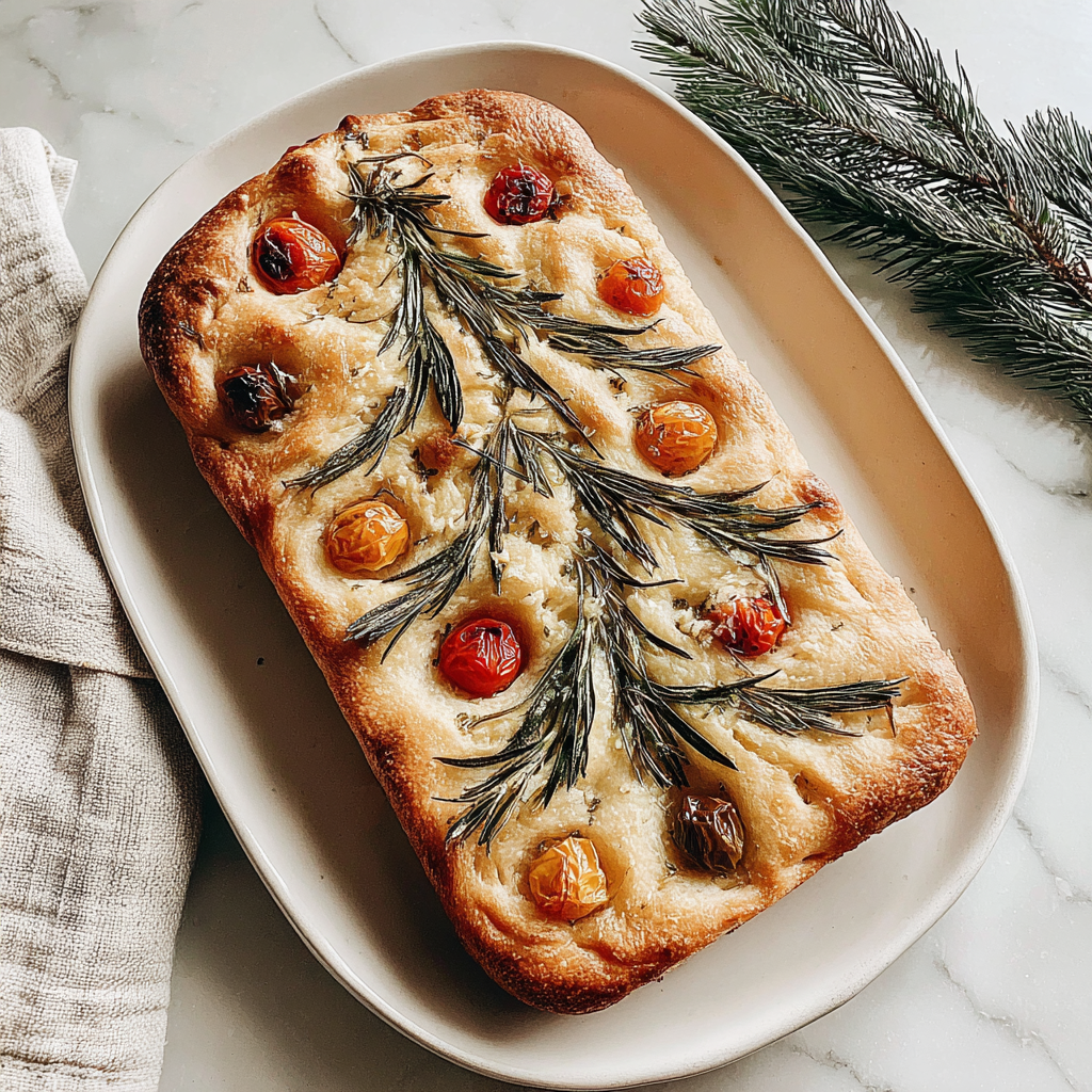 Festive Touch: Christmas Tree Focaccia Recipe