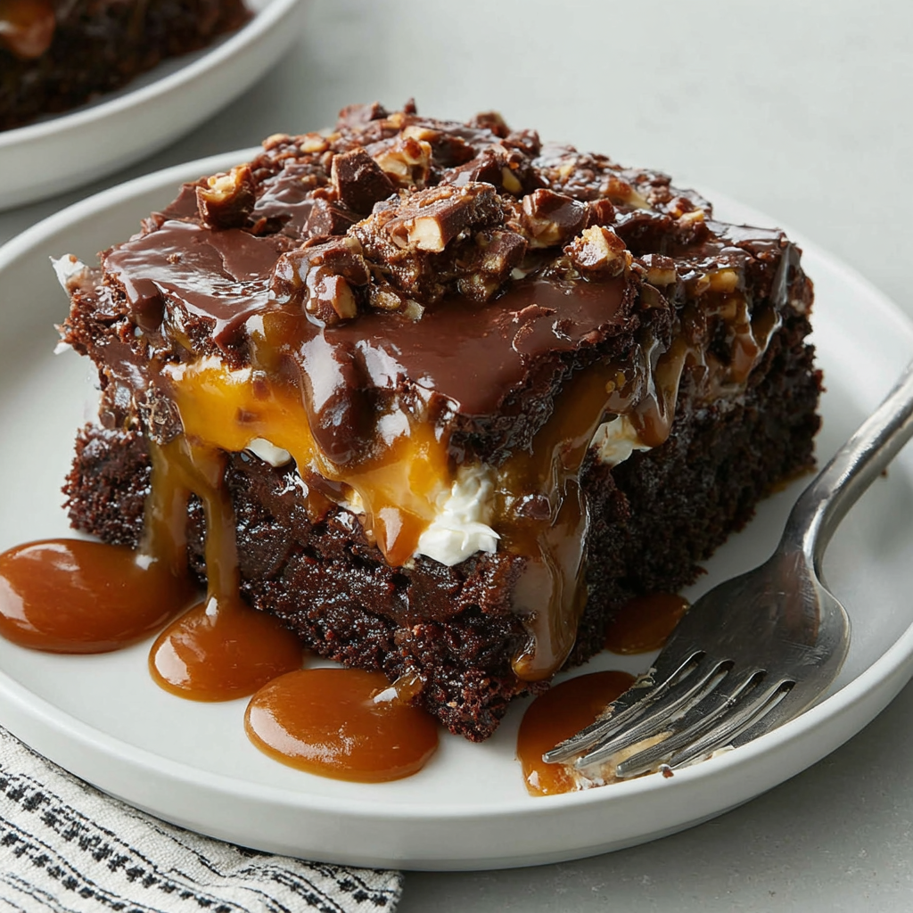 Indulge in a Chocolate Caramel Dump Cake Delight