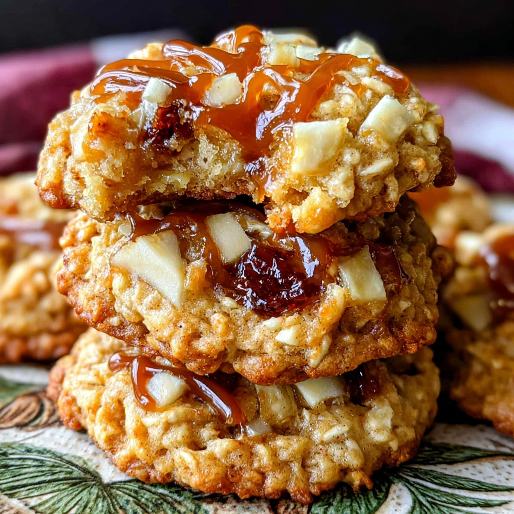 Indulge in Caramel Apple Oatmeal Cookies
