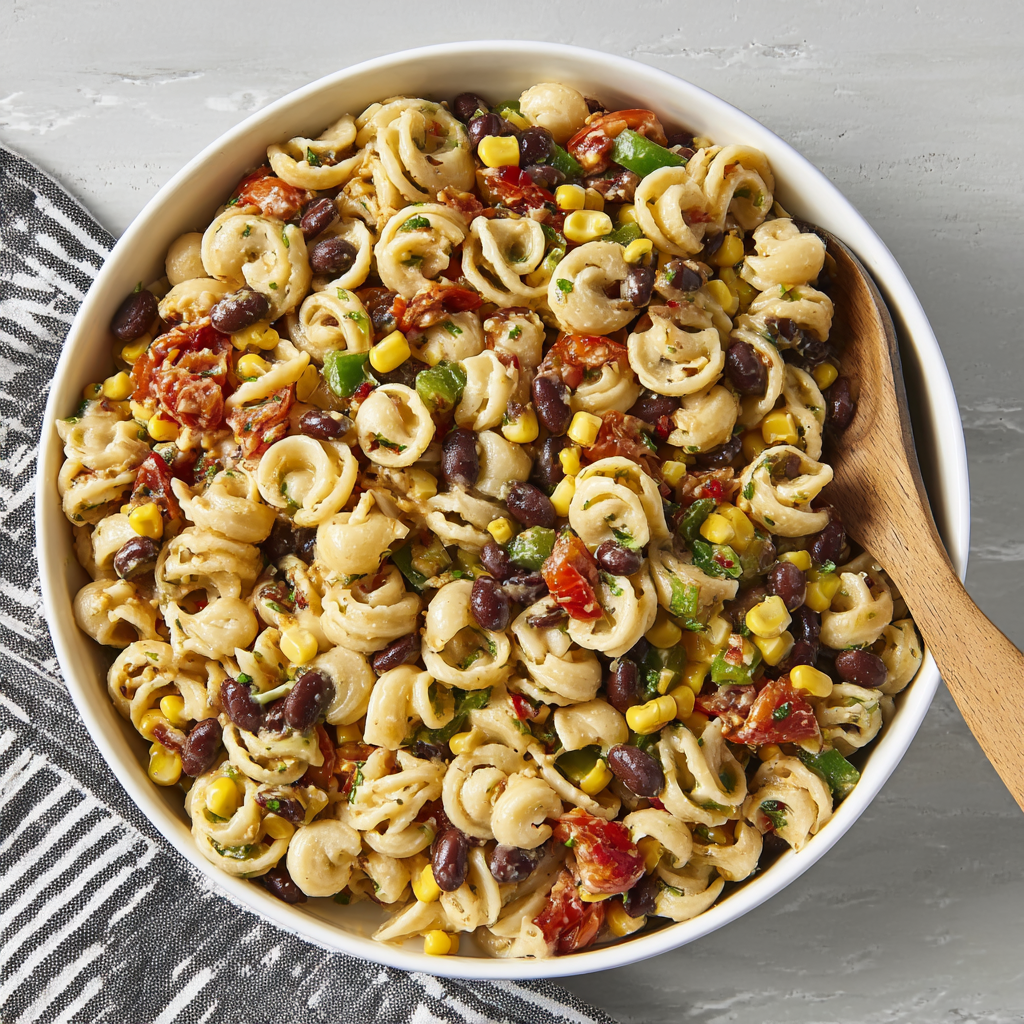 Savory Cowboy Caviar Pasta Salad Recipe