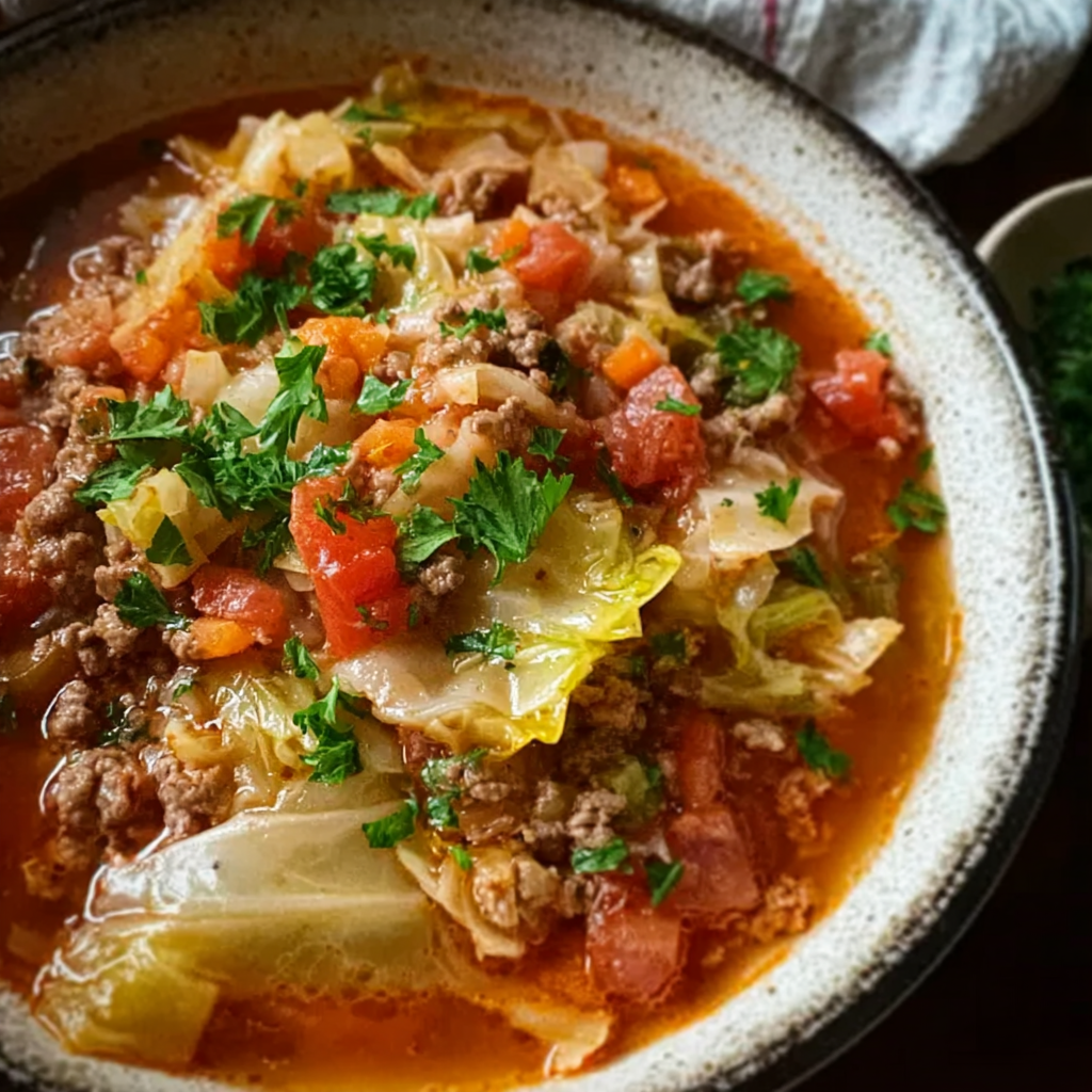 Comforting Homemade Cabbage Soup Recipe