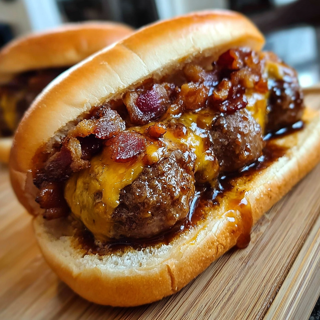 Delicious Bourbon BBQ Bacon Cheeseburgers at Home