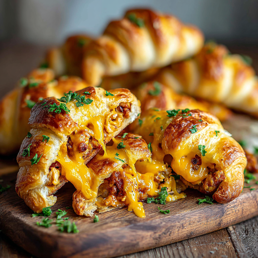 Deliciously Cheesy Chicken Crescents for Dinner