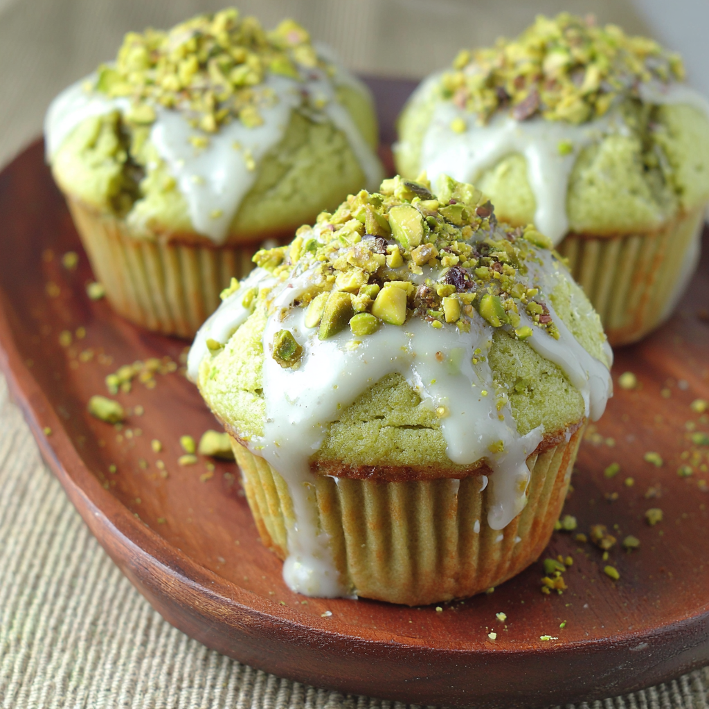 Delightful White Chocolate Pistachio Lava Muffins