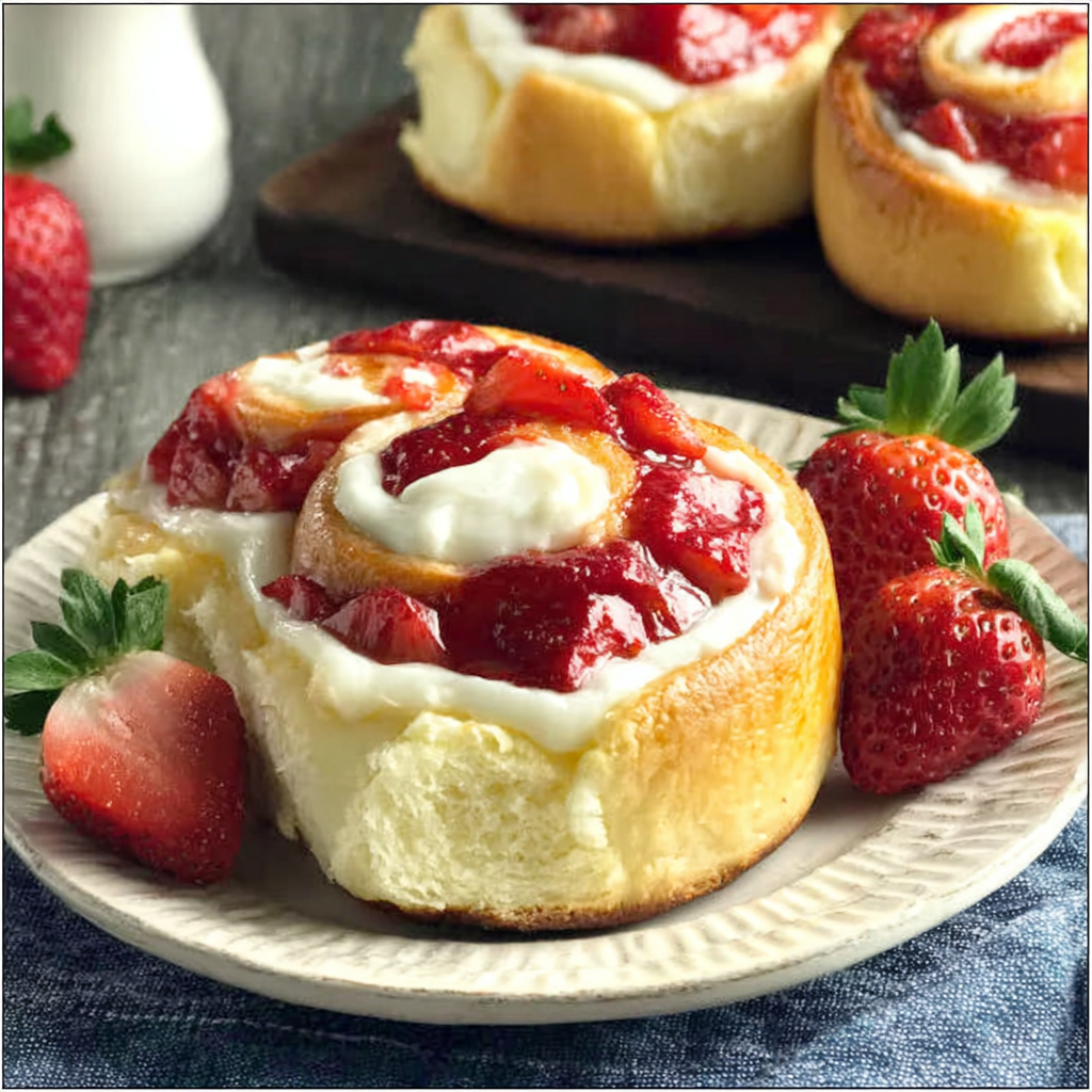 Indulgent Strawberry Cheesecake Sweet Rolls Recipe