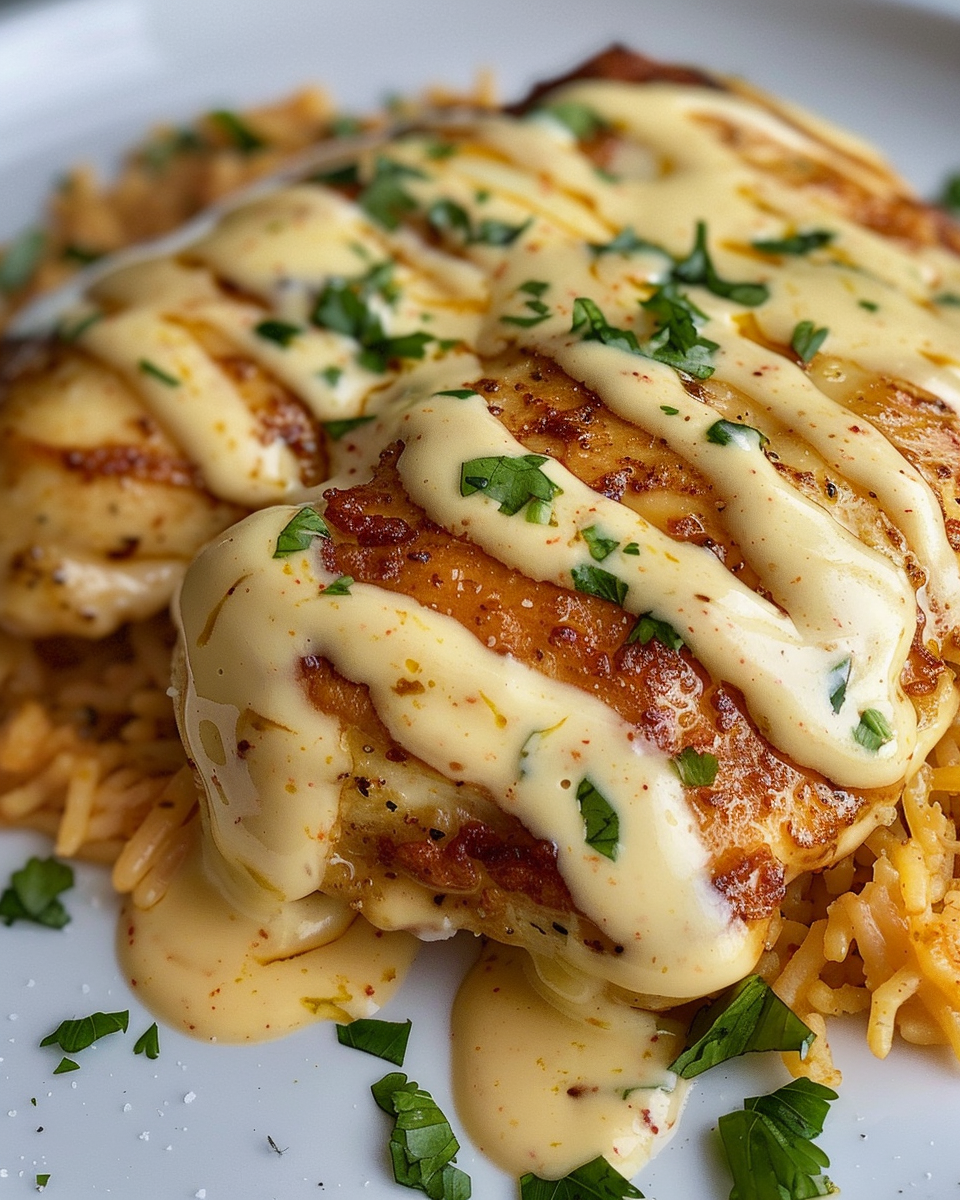 Savory Mexican Chicken with Creamy Cheese Sauce