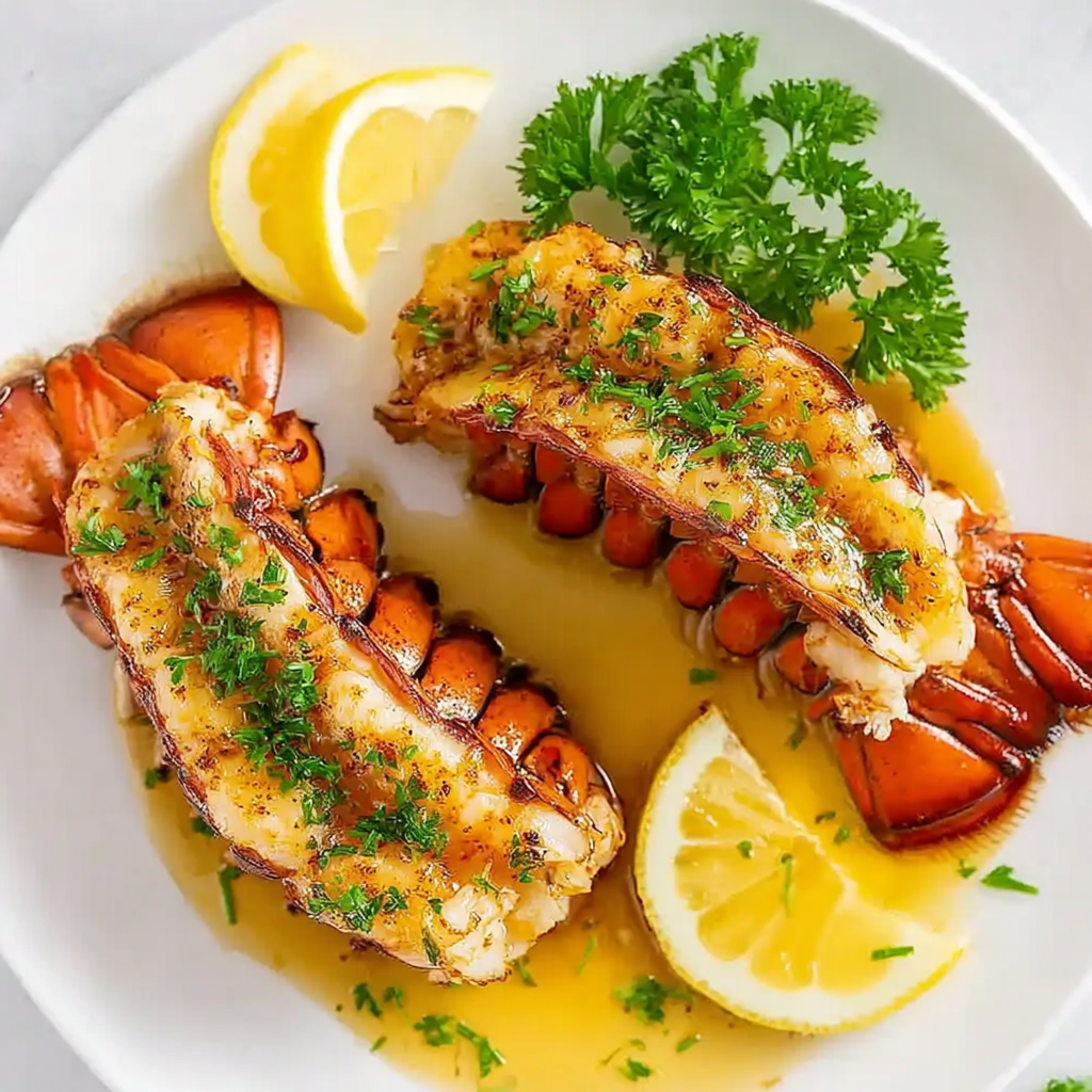 Decadent Butter Poached Lobster Tails at Home