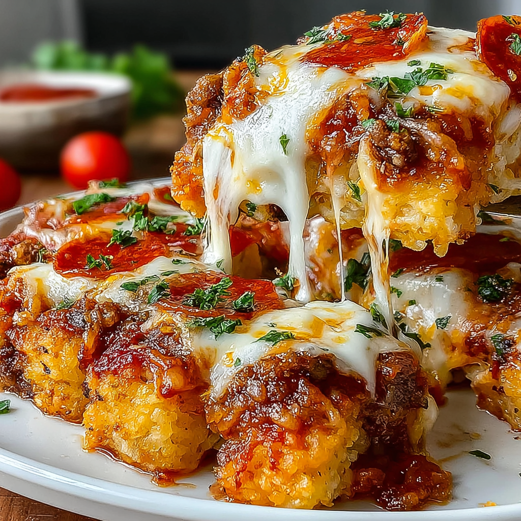 Delicious Pizza Tater Tot Casserole for Family Gatherings