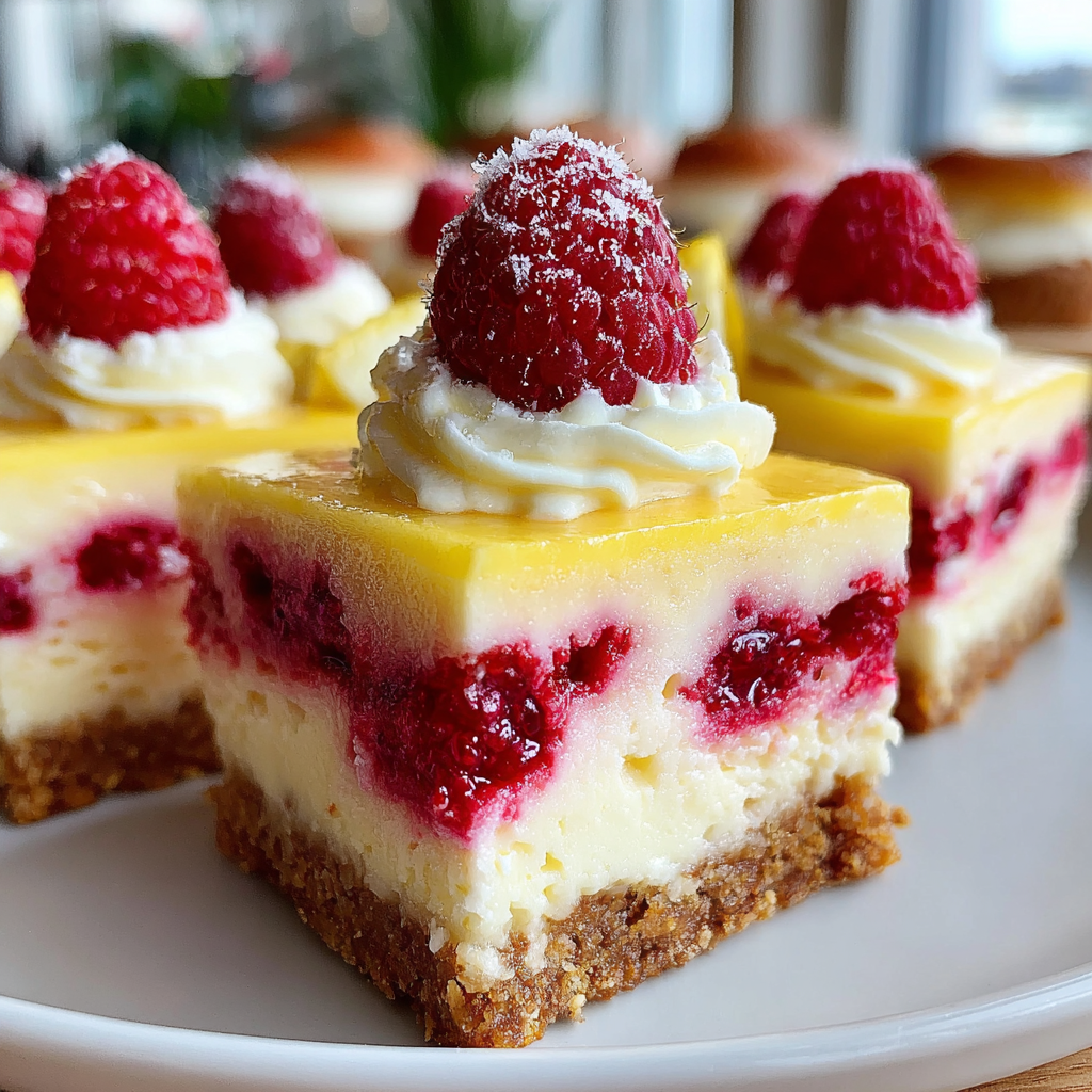 Delightful Lemon Raspberry Cheesecake Bars Recipe