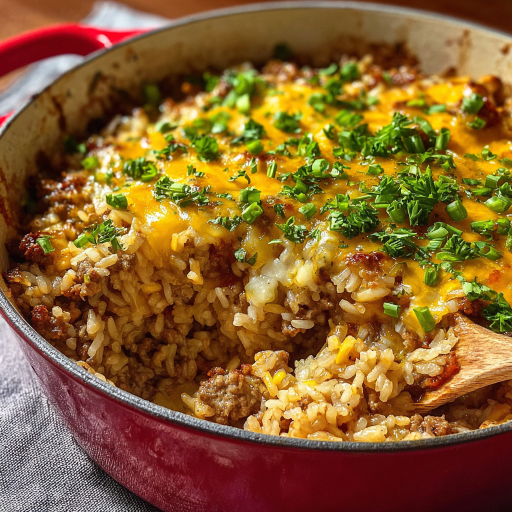 Flavorful One-Pot Ground Turkey Rice Casserole