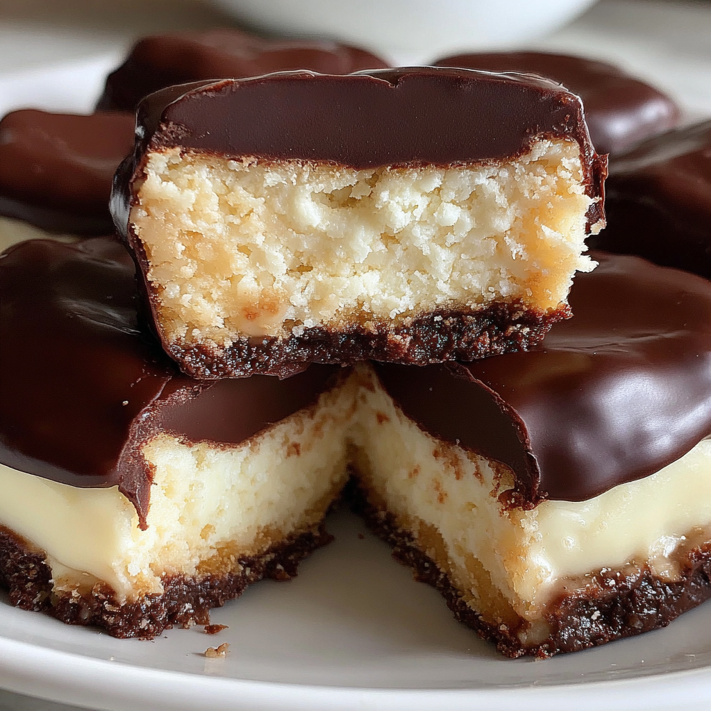 Indulgent Chocolate Covered Cheesecake Bites