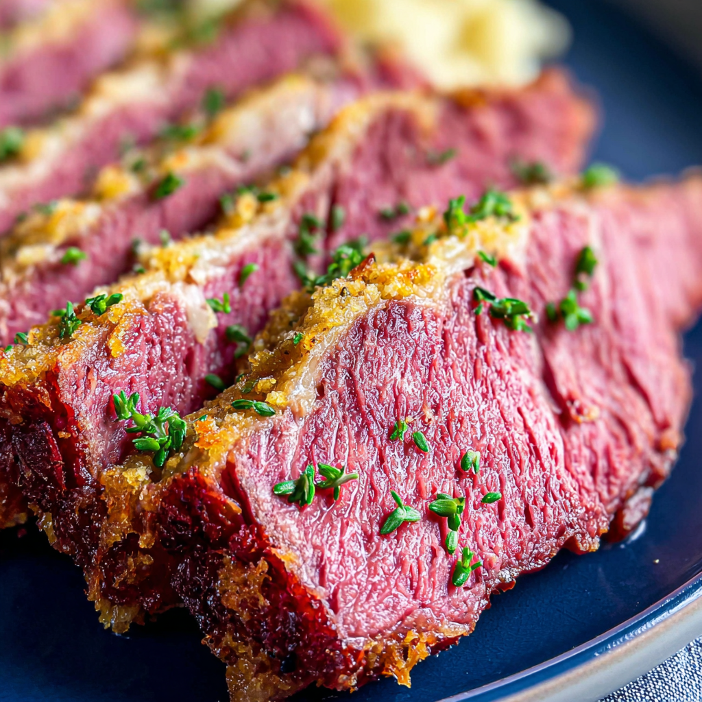 Oven-Roasted Corned Beef with Crispy Edges