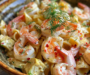Creamy Lemon Garlic Shrimp Pasta with Artichokes & Dill