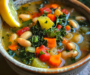 Gut-Healthy Mediterranean White Bean Soup with Kale