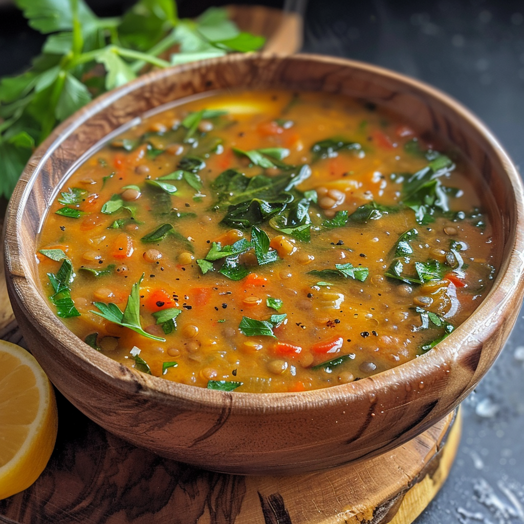 how to make Nourishing Mediterranean Lentil Soup With Spinach & Lemon: A Gut-Healthy Powerhouse step by step