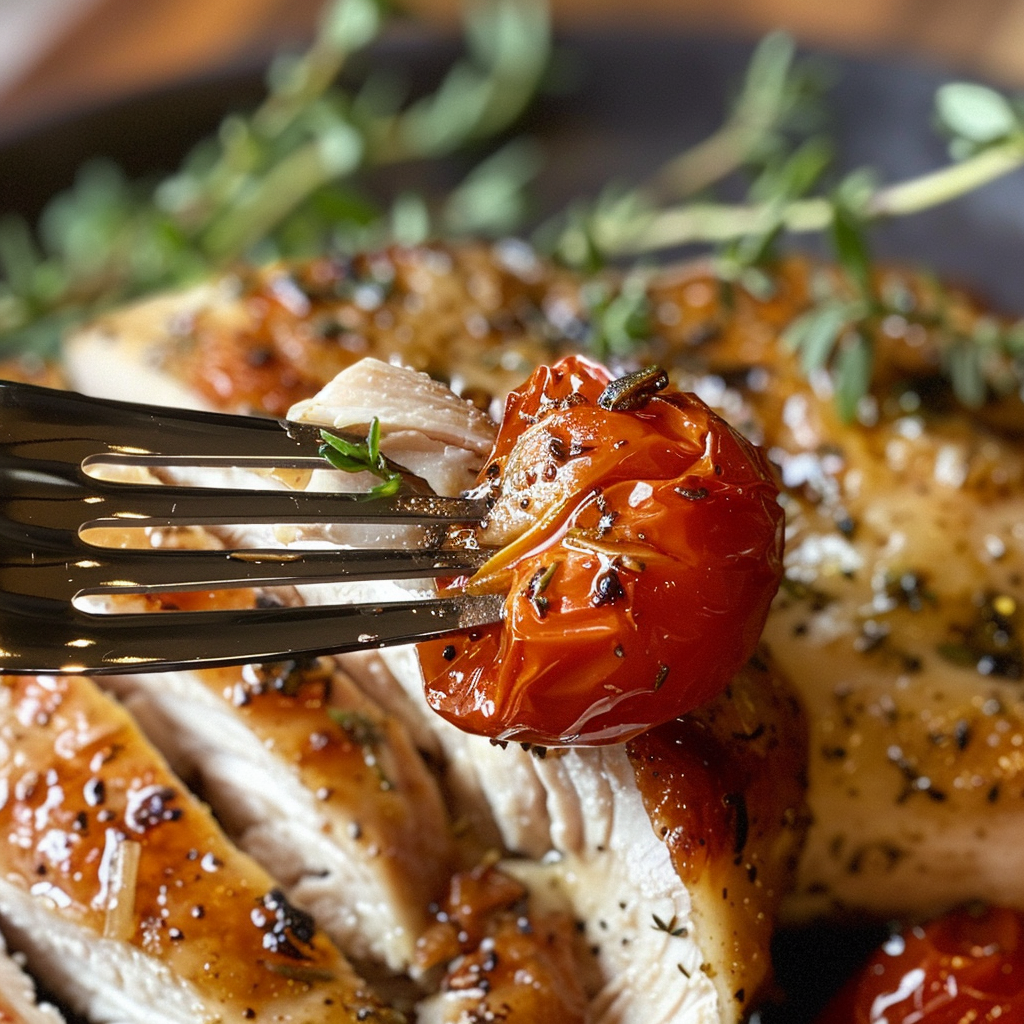 fresh ingredients for One-Pan Mediterranean Lemon Herb Chicken And Roasted Vegetables For A Quick Weeknight Meal