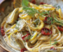 Creamy Mediterranean Lemon-Dill Pasta with Artichokes