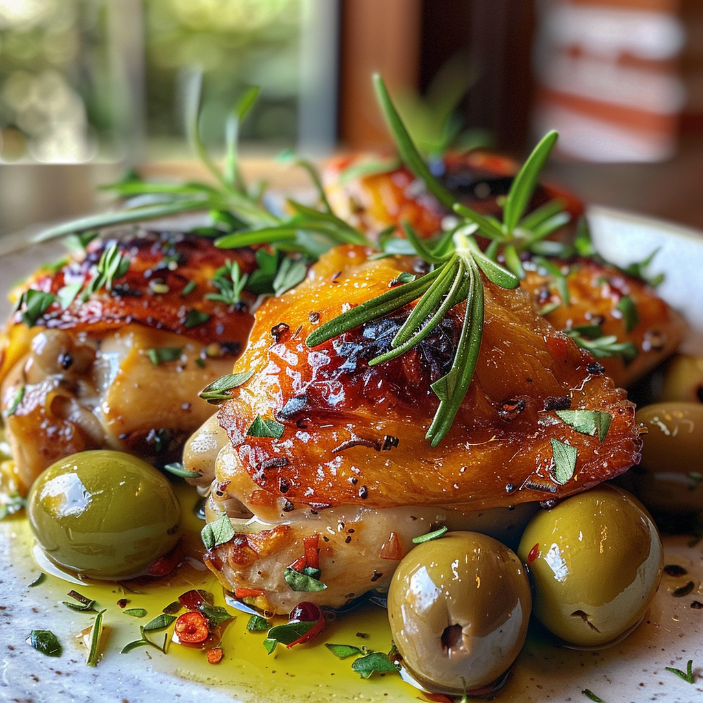 how to make Crispy Mediterranean Chicken Thighs With Rosemary And Olives: One-Pan Dinner For Busy Weeknights step by step