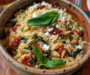 Creamy Mediterranean Orzo with Sun-Dried Tomatoes & Feta