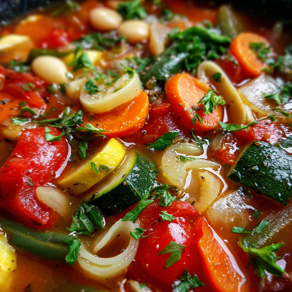 how to make Fresh Summer Minestrone Soup Loaded With Garden Vegetables You'Ll Want On Repeat step by step
