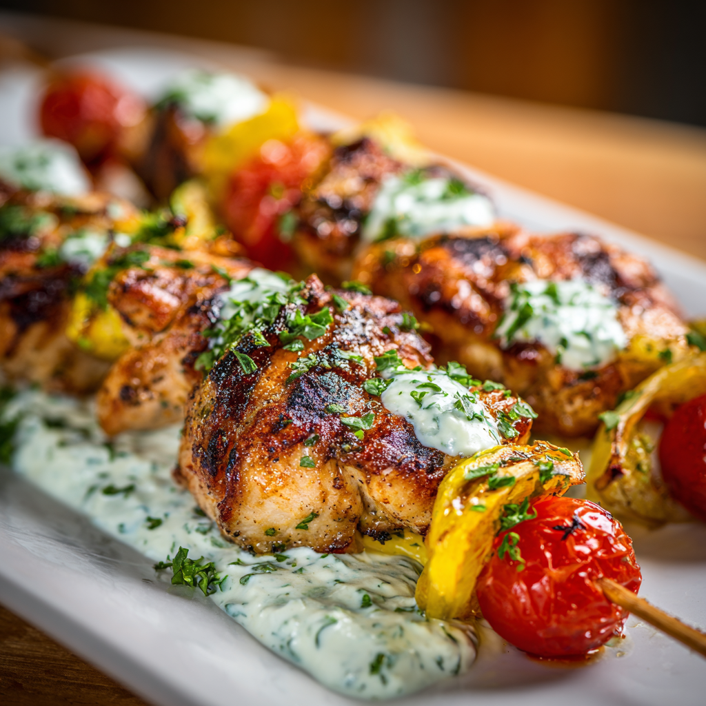how to make Grilled Mediterranean Chicken Skewers With Tzatziki That Steal The Show At Every Cookout step by step