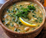 Hearty Mediterranean White Bean & Kale Soup with Lemon & Dill