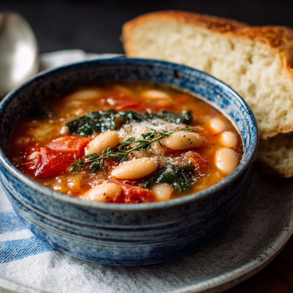 how to make The Best Italian White Bean And Tomato Soup That'S Light Enough For Summer Evenings step by step